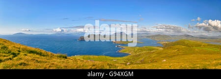 Blick vom Geokaun Berg, Valentia Island, County Kerry, Irland Stockfoto