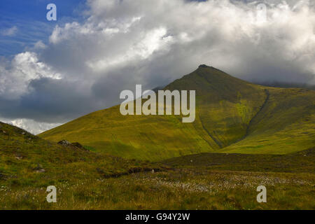 Caherconree, Slieve Mish Mountains, Ballyarkane Oughter, Halbinsel Dingle, County Kerry, Irland Stockfoto