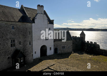 Parke die Burg, Lough Gill, Wahlk Bourne, Dromahair, County Leitrim, Irland / Leitrim Burg Stockfoto