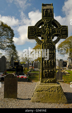 Die Muiredach High Cross, Monasterboice, Drogheda, County Louth, Irland Stockfoto