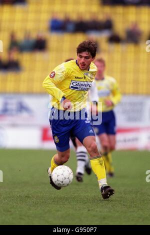 Fußball - Tschechische Republik - FK Teplice / SK Hradec Kralove - Na Stinadlech Stadion. FK Teplice Miroslav Rada Stockfoto