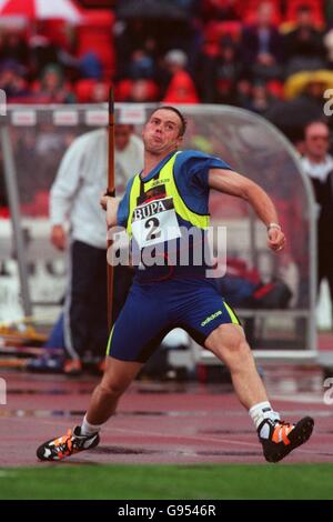 Leichtathletik - BUPA Spiele - Gateshead - Herren Speerwerfen Stockfoto