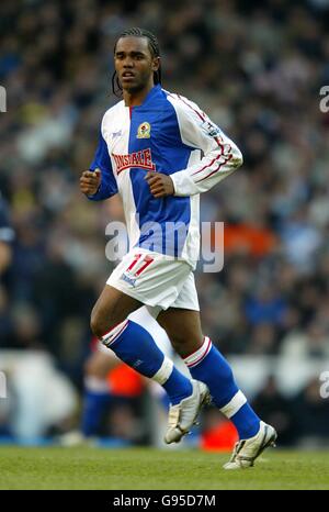 Fußball - FA Barclays Premiership - Tottenham Hotspur gegen Blackburn Rovers - White Hart Lane. Florent Sinama Pongolle, Blackburn Rovers Stockfoto