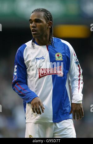 Fußball - FA Barclays Premiership - Tottenham Hotspur gegen Blackburn Rovers - White Hart Lane. Florent Sinama Pongolle, Blackburn Rovers Stockfoto