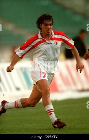 Italienischer Fußball - Serie A - Bari / Udinese. Mauro Bressan von Bari Stockfoto