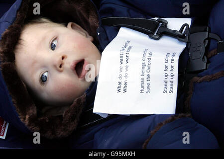 Derzeit werden in Oxford 18 Millionen biomedizinische Forschungslabore errichtet. Siehe PA Story PROTEST Lab. DRÜCKEN Sie VERBANDSFOTO. Bildnachweis sollte lauten: Tim Ockenden/PA Stockfoto