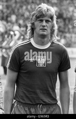 Fußball - FIFA Fußball-Weltmeisterschaft 1974 Westdeutschland - Spiel auf dem dritten Platz - Brasilien gegen Polen - Olympiastadion, München. Jerzy Gorgon, Polen Stockfoto