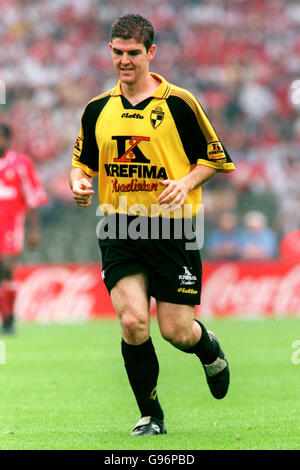 Belgischer Fußball - Coca Cola Cup - Finale - Lierse SK gegen Standard Liege. Joseph Spiteri, Lierse SK Stockfoto