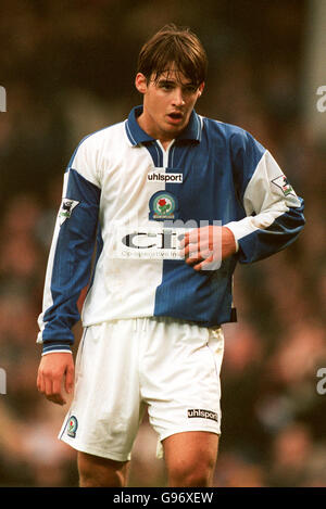 Fußball - FA Carling Premiership - Blackburn Rovers gegen Tottenham Hotspur. Matt Jansen, Blackburn Rovers Stockfoto