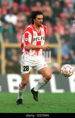 Italienischer Fußball - Serie A - Vicenza / Perugia. Marco Negri, Vicenza Stockfoto