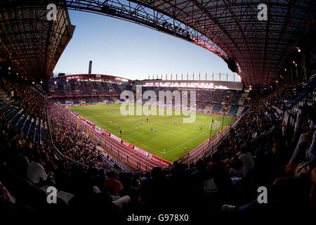 Spanischer Fußball - Teresa Herrera Trophy - Halbfinale - Deportivo La Coruna / Celta Vigo. Das Riazor-Stadion von Deportivo La Coruna Stockfoto