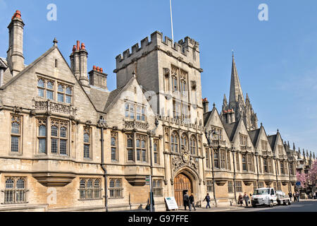 UK-Oxford Brasenose College-Fassade Stockfoto