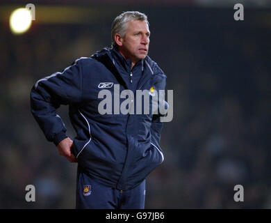 Fußball - FA Cup - Fünfte Runde - Replay - West Ham United / Bolton Wanderers - Upton Park. Alan Pardew, Manager von West Ham United Stockfoto