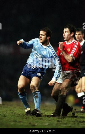 Fußball - Rumbelows-Liga-Pokal - Halbfinale Rückspiel - Manchester United gegen Middlesbrough - Old Trafford Stockfoto