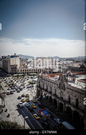 Blick auf den Straßen von Guadalajara, Jalisco, Mexiko. Stockfoto