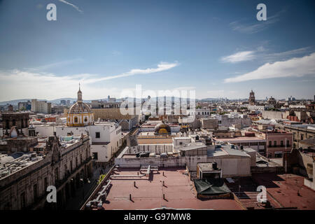 Blick auf den Straßen von Guadalajara, Jalisco, Mexiko. Stockfoto