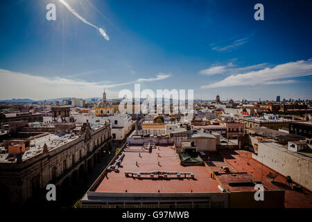 Blick auf den Straßen von Guadalajara, Jalisco, Mexiko. Stockfoto