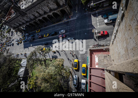 Blick auf den Straßen von Guadalajara, Jalisco, Mexiko. Stockfoto