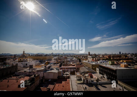 Blick auf den Straßen von Guadalajara, Jalisco, Mexiko. Stockfoto