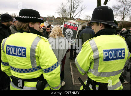 Besuch von Condoleezza Rice UK Stockfoto
