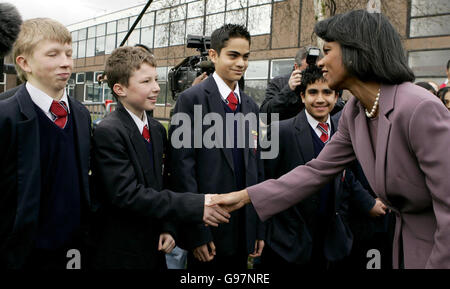 Besuch von Condoleezza Rice UK Stockfoto