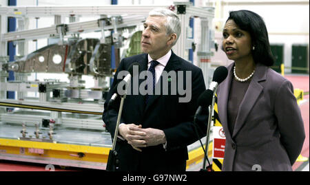Besuch von Condoleezza Rice UK Stockfoto