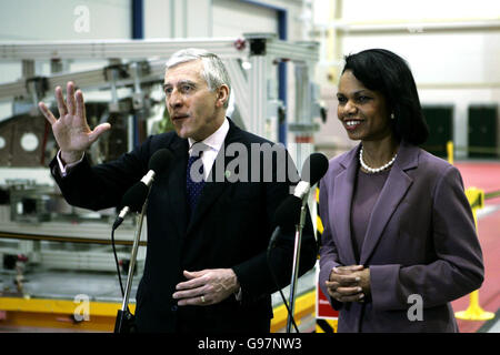Besuch von Condoleezza Rice UK Stockfoto