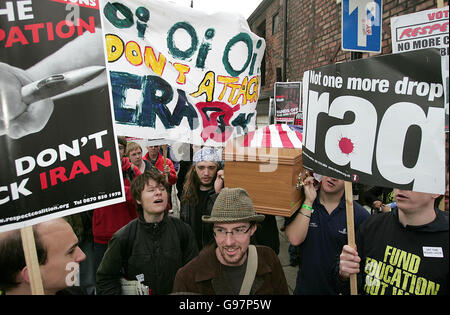 Besuch von Condoleezza Rice UK Stockfoto