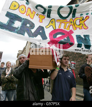 Besuch von Condoleezza Rice UK Stockfoto