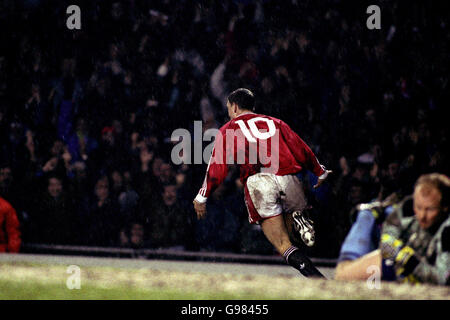 Fußball - Rumbelows-Liga-Pokal - Halbfinale Rückspiel - Manchester United gegen Middlesbrough - Old Trafford Stockfoto