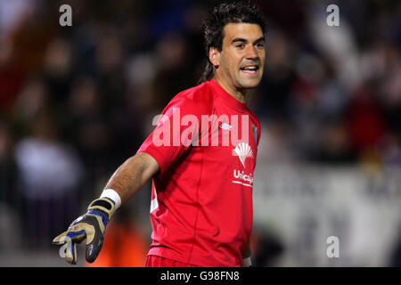 Fußball - spanischen Primera Liga - Malaga V Valencia - La Rosadela Stadion Stockfoto