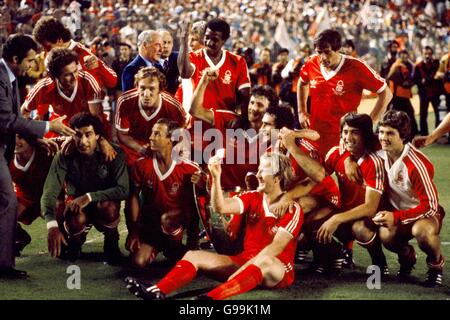 Fußball - Europacup-Finale - Nottingham Forest V Hamburger SV Stockfoto