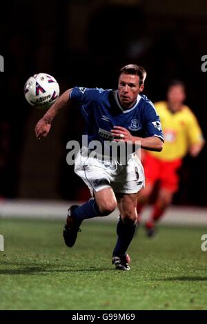 Fußball - FA Carling Premiership - Watford / Everton. Nick Barmby, Everton Stockfoto