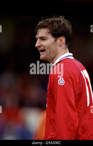 Fußball - Barclays League Division Four - Crewe Alexandra V Blackpool Stockfoto