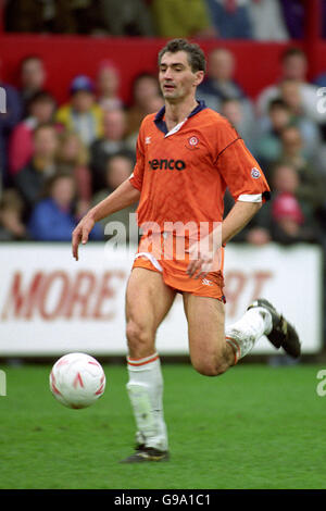 Fußball - Barclays League Division Four - Crewe Alexandra / Blackpool. DAVE BAMBER, BLACKPOOL Stockfoto