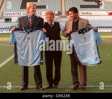 Fußball - FA Carling Premiership - Coventry Stadt-Pressekonferenz Stockfoto