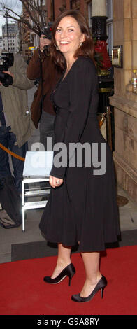 Davina McCall kommt für die British Academy Television Awards Nominees Party im Landmark London Hotel an. Stockfoto