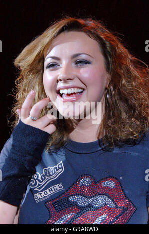 Charlotte Church führt auf der Bühne im Shepherds Bush Empire, Zentrum von London. Stockfoto