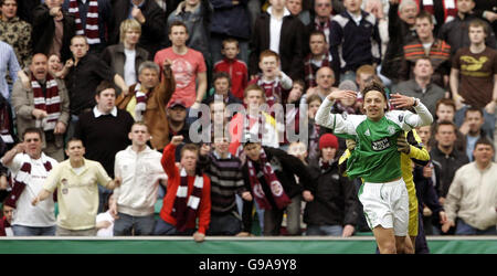 Fußball-Hibernian Stockfoto