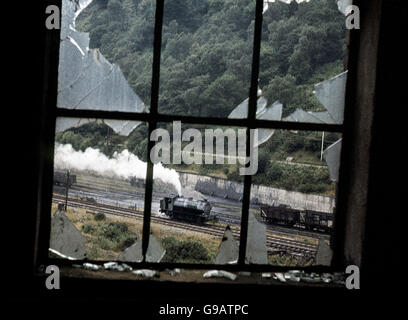 Hunslet Sparmaßnahmen bei Hafod Rhy Nys Zeche in Südwales. Stockfoto