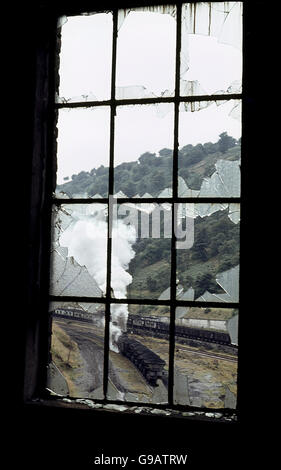 Hunslet Sparmaßnahmen bei Hafod Rhy Nys Zeche in Südwales. Stockfoto