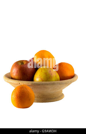 Schale mit Obst. Stockfoto