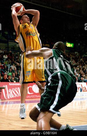 Basketball - Sainsbury klassische Cola nationalen Cup-Finale - Manchester Giants V Sheffield Haie Stockfoto