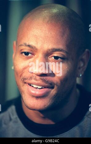 Leichtathletik - CGU Indoor Grand Prix - NIA, Birmingham - Pressekonferenz. Maurice Greene Stockfoto