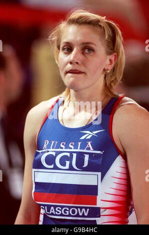 Leichtathletik - CGU Five Nations International Match - Kelvin Hall, Glasgow. Olesya Zykina, Russland Stockfoto