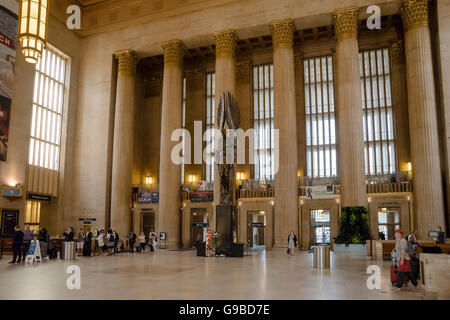 Der 30th Street Station ist der Hauptbahnhof in Philadelphia, Pennsylvania, Vereinigte Staaten von Amerika Stockfoto