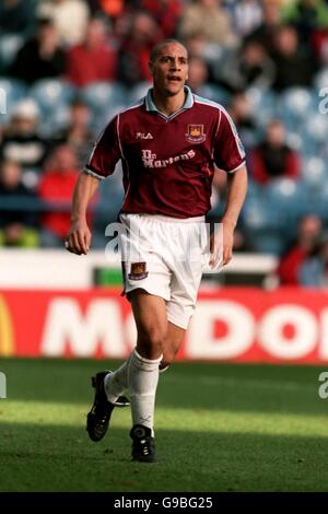 Fußball - FA Carling Premiership - Sheffield Mittwoch / West Ham United. Rio Ferdinand von West Ham United Stockfoto