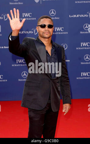 Cuba Gooding Jnr kommt bei den Laureus World Sports Awards 2006 im Parc del Forum, Barcelona, Spanien. Stockfoto