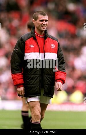 Fußball - FA Carling Premiership - Manchester United / Chelsea. Roy Keane, Manchester United Stockfoto