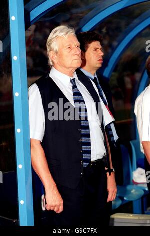 Fußball - Europameisterschaft unter 21 Jahren - Finale - Tschechische Republik gegen Italien. Karel Bruckner, Trainer der Tschechischen Republik Stockfoto